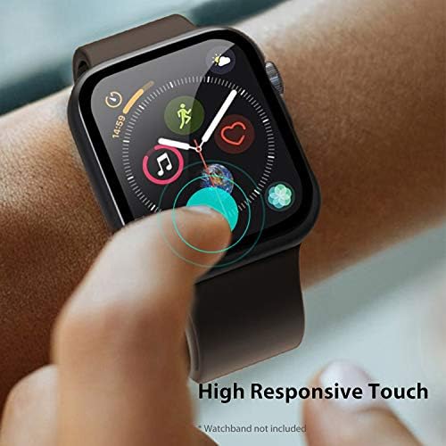 Zuslab Apple Watch Serisi ile Uyumlu 6 /5 /4 / SE Ekran Koruyucu Aksesuarlı 44mm Kasa İnce Koruma İnce Tampon Tam