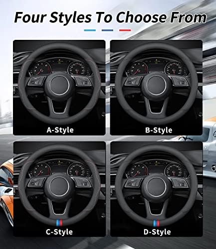 Geyik Rota Özel-Fit BMW direksiyon kılıfı için, Prim Deri Araba direksiyon kılıfı ile Logo, Kaymaz, Nefes, BMW Aksesuarları