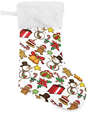 ALAZA Noel Çorap Noel Klasik Kişiselleştirilmiş Büyük Çorap Süslemeleri Aile Tatil Sezonu için Parti Dekor 1 Paket,