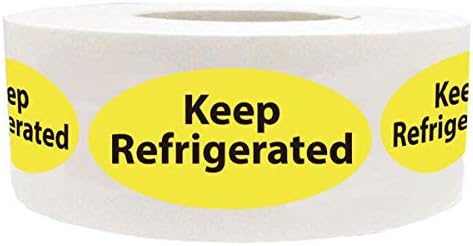 Buzdolabında Saklayın Etiketler, 0,75 x 1,5 inç Eczane, Eczaneler, Uyarı Etiketleri ve Sağlık klinikleri için Buzdolabında