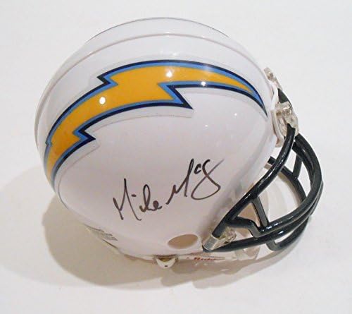 Mike McCoy İmzalı San Diego Chargers Mini futbol Kaskı w/COA İmzalı NFL Mini Kaskları