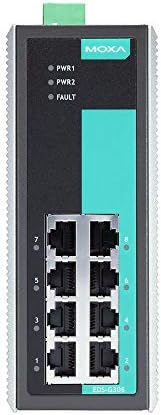 8 10/100/1000BaseT(X) Bağlantı Noktalı, -40 ila 75°C Çalışma Sıcaklığına Sahip Moxa Yönetilmeyen Tam Gigabit Ethernet