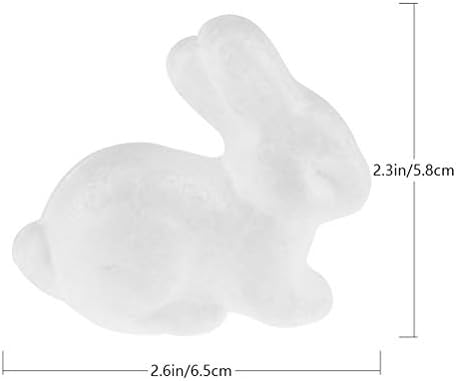 VALİCLUD Ev Dekorasyonu 20 Adet 6. 5 cm Tavşanlar DIY Aksesuarları Tavşan Oyuncaklar (Beyaz) Çocuk Oyuncakları