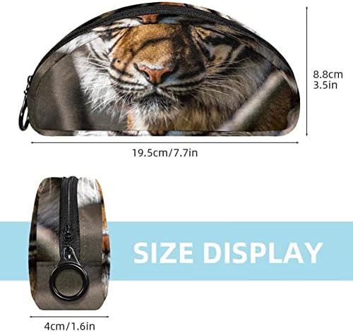 TBOUOBT Makyaj Çantası Seyahat Kozmetik Çantası Kılıfı Çanta Çanta ile Fermuar, Hayvan Tiger Woods