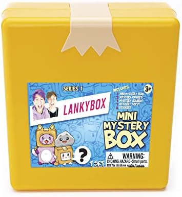 LankyBox Mini Gizemli Kutu, En Büyük Hayranlar için, 2 Gizemli Figür, 1 Yumuşacık Figür, bir pop-it ve 3 Çıkartma