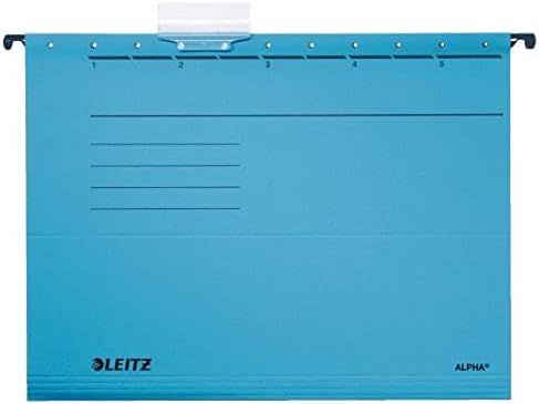 Esselte Leitz Alpha 19853035 Süspansiyon Dosyası Renkli Sunta 5'li Paket Mavi
